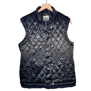 Harley Davidson Quilted Vest Women Size Large Black
